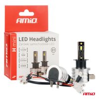 Żarówki samochodowe LED seria H-mini H3 6500K Canbus - AMIO AMI03330 — zdjęcie 4