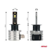 Żarówki samochodowe LED seria H-mini H3 6500K Canbus - AMIO AMI03330 — zdjęcie 3