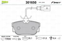 Klocki hamulcowe First - VALEO 301650
