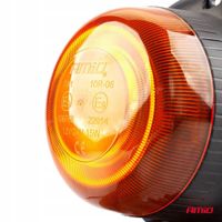 Lampa ostrzegawcza błyskowa mini kogut 18 LED śruby R65 R10 12V 24V W213b - AMIO AMI02926 — zdjęcie 2