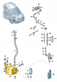 Zbiornik spryskiwacza - OE 2N0 955 453C