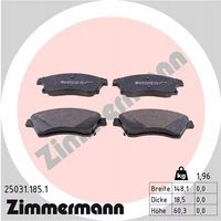 Klocki hamulcowe - ZIMMERMANN 25031.185.1 — zdjęcie 2