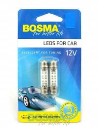 Led 12v 6xled sv8,5 10x42mm niebieska - BOSMA LED2922 — zdjęcie 2