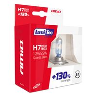 Żarówki halogenowe H7 12V 55W LumiTec LIMITED +130% DUO - AMIO AMI01406 — zdjęcie 5