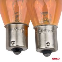 Żarówki halogenowe PY21W BAU15S 12V POMARAŃCZOWE 2szt. blister - AMIO AMI03352 — zdjęcie 3