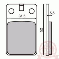 Klocki hamulcowe - RMS RMS 22 510 0030