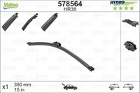 Pioro wycier tył 380 hr38 hydroconnect - VALEO 578564 — zdjęcie 2