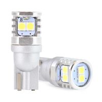 Żarówki LED CANBUS 3030 6SMD T10 W5W W10W White 12V 24V - AMIO AMI02801 — zdjęcie 4