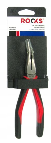 Szczypce wygięte 160 mm, cr-mo - Rooks DBN-6EK