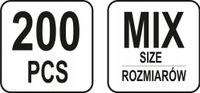 Zestaw Sprężyn 200 Szt. Mix Rodzajów - YATO YATYT-06875 — zdjęcie 4