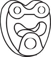 Wieszak układu wydechowego - BOSAL BOS255-123