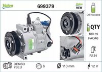 Sprężarka klimatyzacji - VALEO 699379