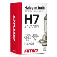 Żarówka halogenowa H7 24V 70W filtr UV (E8) - AMIO AMI01252 — zdjęcie 5
