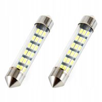 Żarówki LED STANDARD 3014 18SMD Festoon C5W C10W C3W 41mm White 12V - AMIO AMI01092 — zdjęcie 2