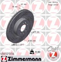 Tarcza hamulcowy lewa - ZIMMERMANN 450.5213.54 — zdjęcie 2