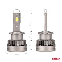 Żarówki żarniki LED AMiO seria XD D2S D2R 6500K Canbus - AMIO AMI03311 — zdjęcie 3