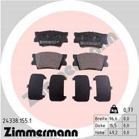 Klocki hamulcowe - ZIMMERMANN 24338.155.1 — zdjęcie 2