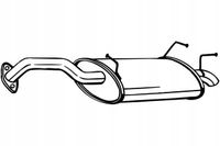 Tłumik układu wydechowego tył - BOSAL BOS145-109