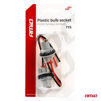 Gniazdo kostka oprawka żarówki T15 W16W W5W - AMIO AMI03049 — zdjęcie 3
