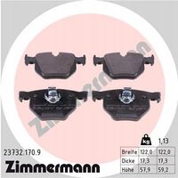 Klocki hamulcowe - ZIMMERMANN 23732.170.9 — zdjęcie 2