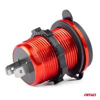Wodoodporna ładowarka z gniazdami 2xUSB 12V 24V MOD-10 - AMIO AMI02860 — zdjęcie 2