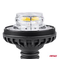 Lampa ostrzegawcza błyskowa kogut 36 LED flex R65 R10 12V 24V W03p - AMIO AMI02293 — zdjęcie 3