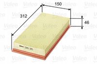Filtr powietrza panelowy - VALEO 585215 — zdjęcie 2