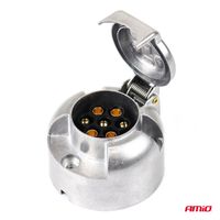 Gniazdo elektr haka aluminiowe 7 pin - AMIO AMI03217 — zdjęcie 2