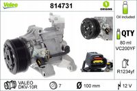 Sprężarka klimatyzacji - VALEO 814731 — zdjęcie 2