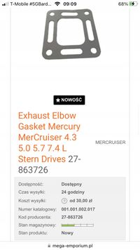 Uszczelka riser - QUICKSILVER 27-863726
