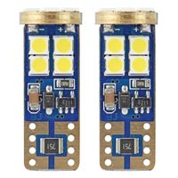 Żarówki LED CANBUS 12SMD 2835 T10e W5W White 12V 24V - AMIO AMI01636