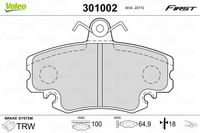 Klocki hamulcowe First - VALEO 301002 — zdjęcie 2