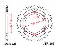 ZĘbatka moto. - JT SPROCKET JTR897.53