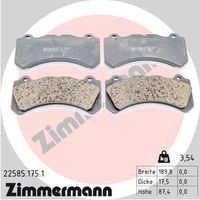 Klocki hamulcowe - ZIMMERMANN 22585.175.1 — zdjęcie 2