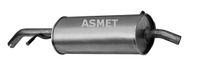 Tłumik układu wydechowego tył - ASMET ASM09.085