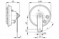 Sygnal Dźwiękowy 12V 50W 110dB 335Hz - BOSCH 0 986 320 113 — zdjęcie 5