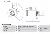 Rozrusznik renault 2,5dci/dti - BOSCH 0 986 020 141 — zdjęcie 2