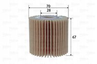 Filtr oleju wkład - VALEO 586606