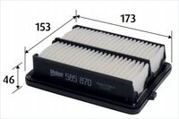 Filtr powietrza - VALEO 585870 — zdjęcie 2