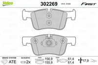 Klocki hamulcowe First - VALEO 302269