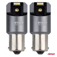 Żarówki LED FULL CANBUS PRO BA15S P21W 2x1860SMD białe 12V 24V - AMIO AMI03593 — zdjęcie 2