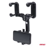 Uchwyt do telefonu na lusterko wsteczne - AMIO AMI03289 — zdjęcie 3