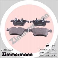 Klocki hamulcowe - ZIMMERMANN 24151.202.1 — zdjęcie 2