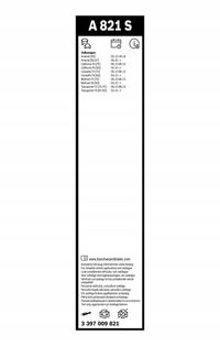 Pióro wycieraczki Aerotwin, komplet - BOSCH 3 397 009 821 — zdjęcie 4