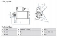 Rozrusznik - BOSCH 0 986 018 840