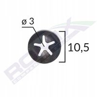 Mocowanie logo           25szt 3mm - ROMIX 16021 — zdjęcie 2