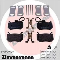 Klocki hamulcowe - ZIMMERMANN 22565.155.2 — zdjęcie 2