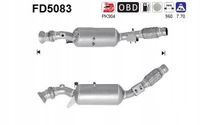 Filtr cząstek stałych dpf + kat. db sprinter 2,1cdi om651 09- … - AS FD5083