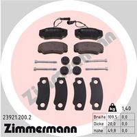 Klocki hamulcowe - ZIMMERMANN 23921.200.2 — zdjęcie 2