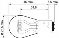 Zarowka p21/4w karton x2 essential - VALEO 032105 — zdjęcie 2